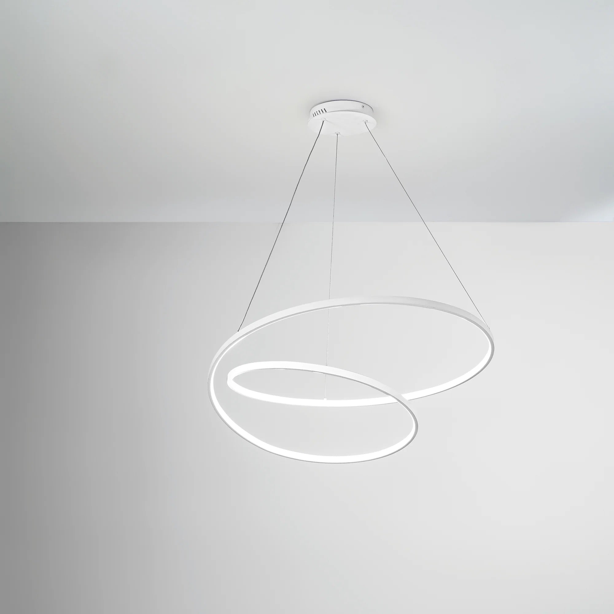 SOSPENSIONE LED LIEVE BIANCA 60W 8000LM CCT 80X11,2X150CM